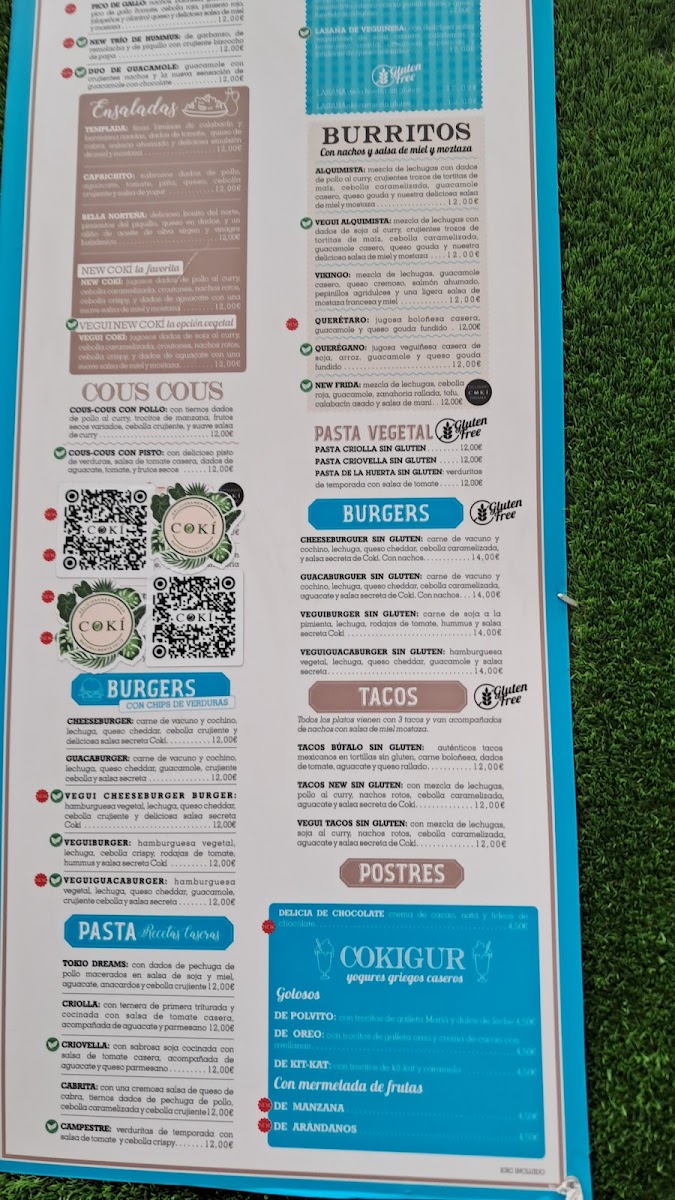 Menu Cokí Triana-1