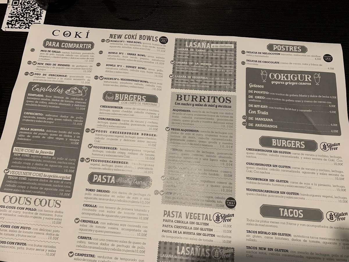 Menu Cokí Triana-10