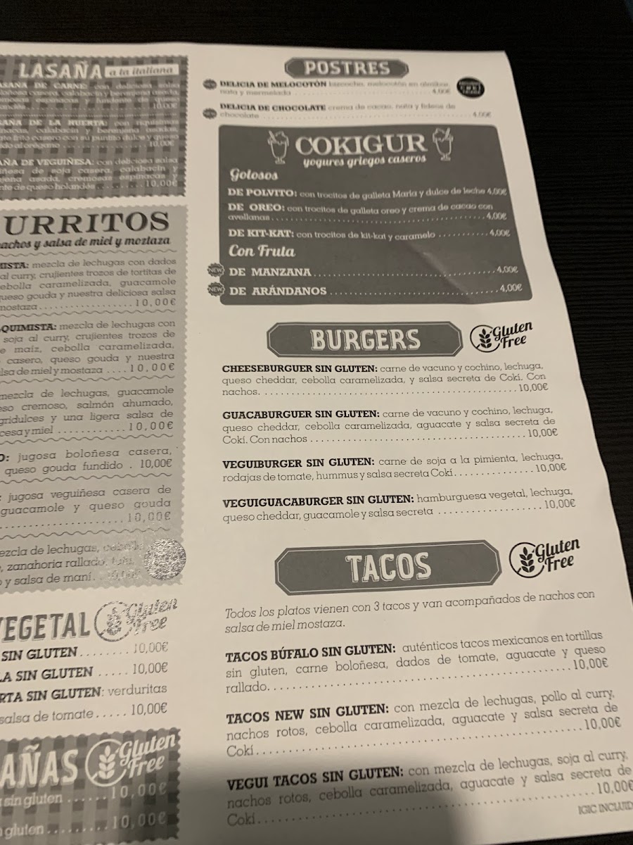 Menu Cokí Triana-9